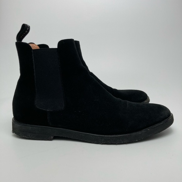 New Republic Black Suede Chelsea Boots Men - Picture 3 of 8
